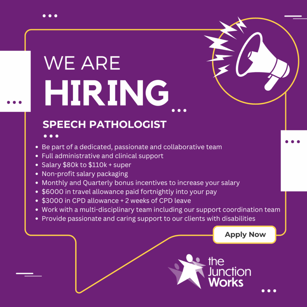 Speech Pathologist | The Junction Works